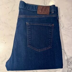 Hart Schaffner Marx Men’s Size 34 Dark Blue Straight Fit Jeans | Designer Denim